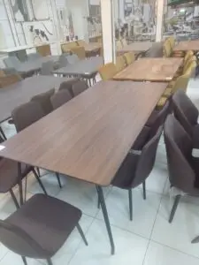 طاولات طعام خشب مودرن تفصيل وجاهز - فريدة للأثاث