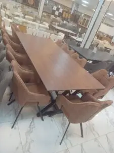 طاولات طعام خشب مودرن تفصيل وجاهز - فريدة للأثاث