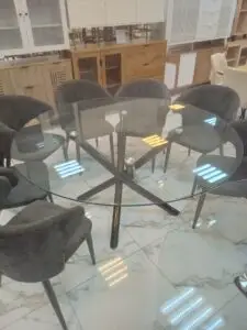 طاولات طعام قزاز مودرن تفصيل وجاهز - فريدة للأثاث